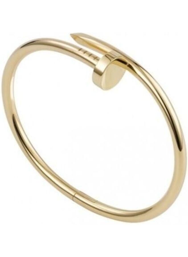 Nail Love Design Titanium Steel Cuff Bangle Bracelet 
