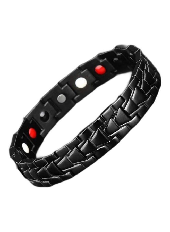 Fashionable Tungsten Magnetic Stone Germanium Studded Bracelet
