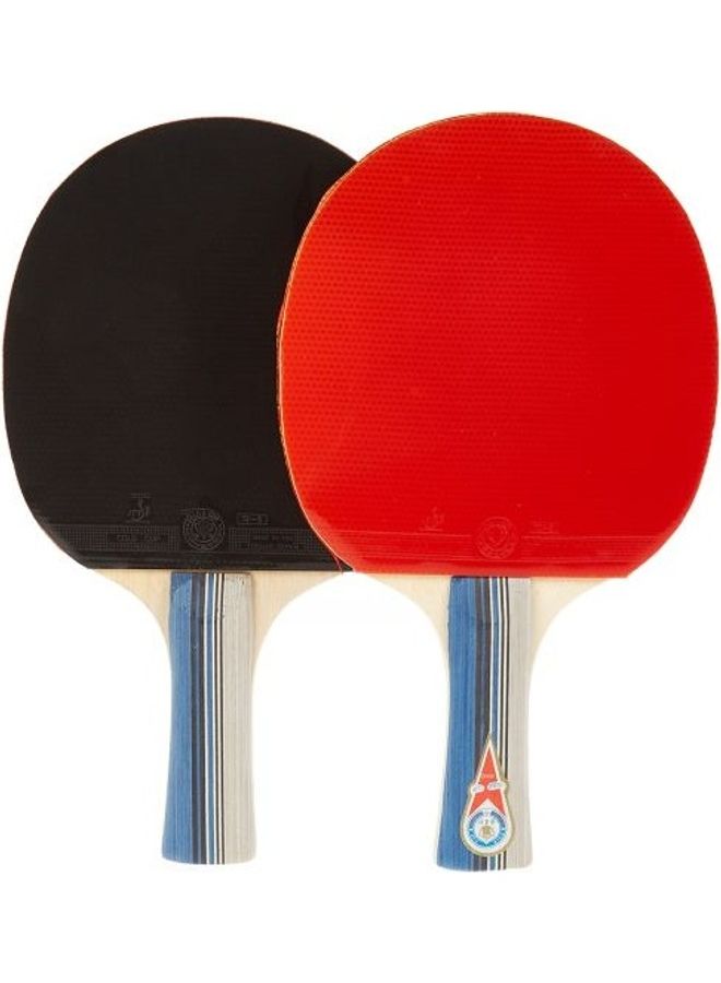 5-Piece Pingpong Solid Wood Tennis Rackets And Balls Set 0.56cm - Image 2