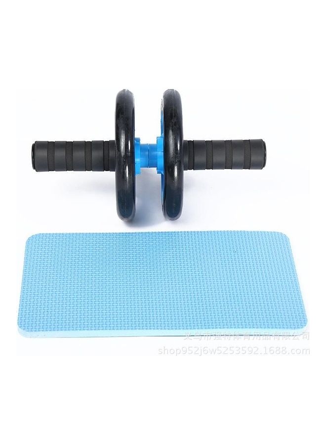 Generic 2-Piece Double Wheel-Ab Power Roller With Knee Pad Mat Set  - Image 2