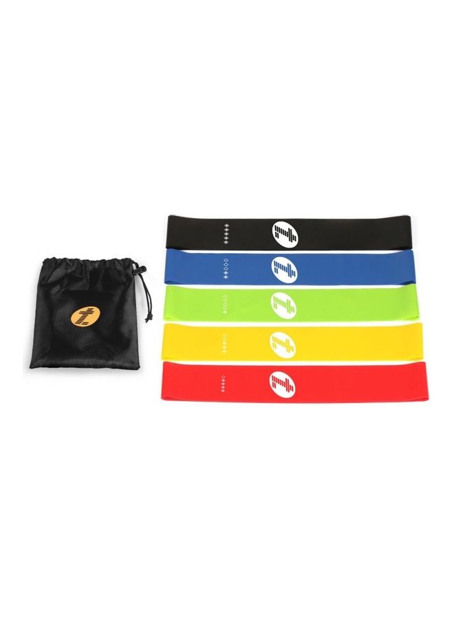 5-Piece Elastic Yoga Pilates Resistance Band Set - Image 3