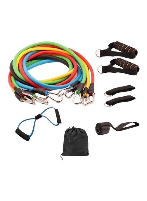 12-Piece Exercise Fitness Resistance Bands Set