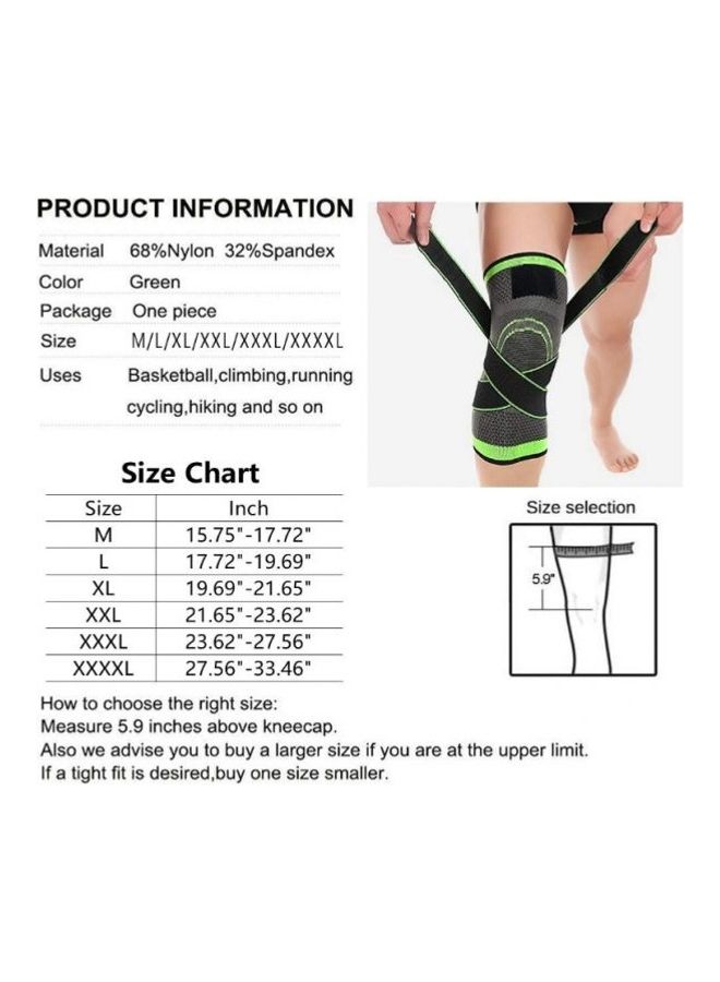 Generic Adjustable Sports Training Elastic Brace Pair Knee Support  - Image 3