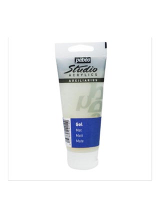 Studio Acrylics Matt Gel Tube White/Blue - v1608466878/N43220910A_1