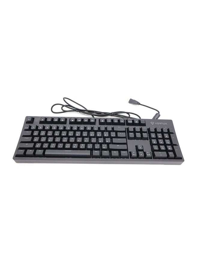 VERTUX Tactical Mechanical Gaming Keyboard Black - Image 2
