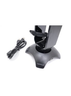 VERTUX Mouse Bungee With Headphone Stand And USB Hub Black  - Image 4
