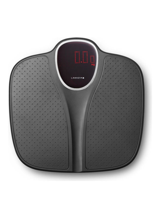 لوازم ميزان رقمي شخصي ممتاز لقياس وزن الجسم أسود 34x2.8x34سم - Image 2