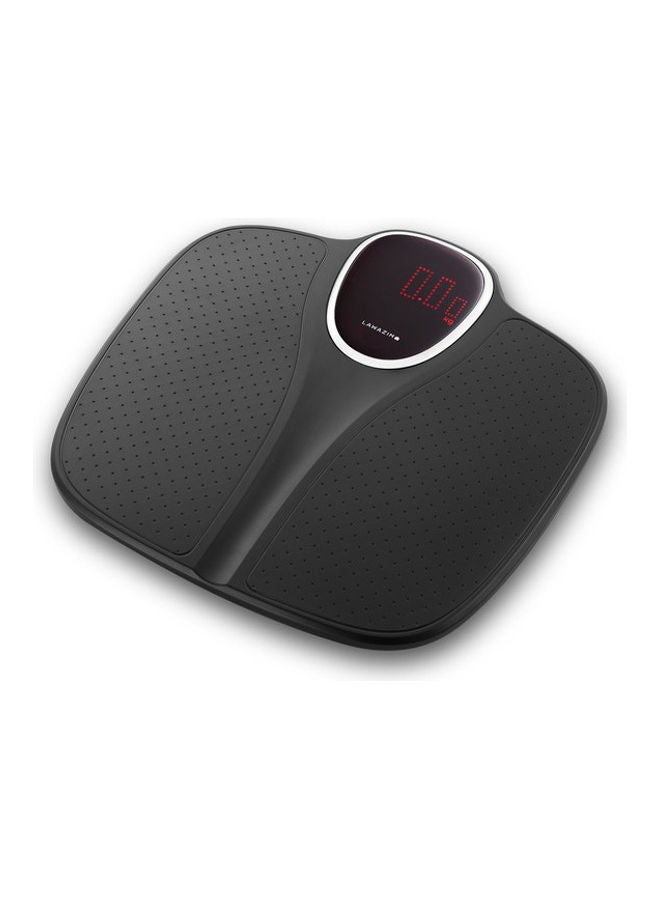 لوازم ميزان رقمي شخصي ممتاز لقياس وزن الجسم أسود 34x2.8x34سم - Image 1