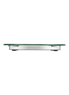 LAWAZIM Round Glass Digital Body Scale clear/silver 33x3.3x33cm  - Image 3