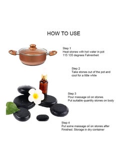 Generic 6-Piece Massage Natural Basalt Stone  - Image 5