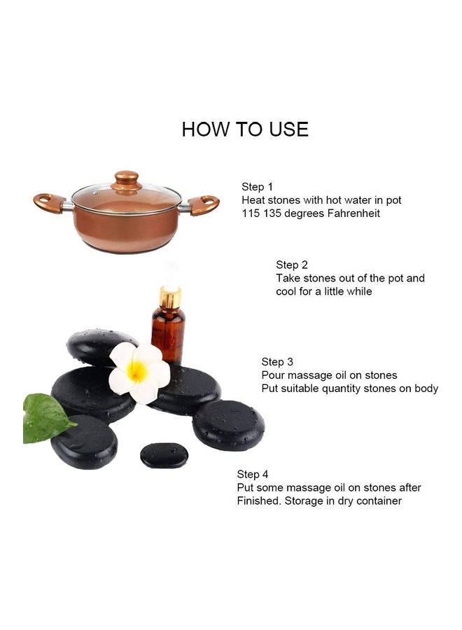 Generic 6-Piece Massage Natural Basalt Stone  - Image 5
