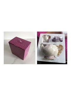 Generic Beauty And The Beast Teapot Mug Set Beige/Purple Pot(500), Cup(50)ml  - Image 5