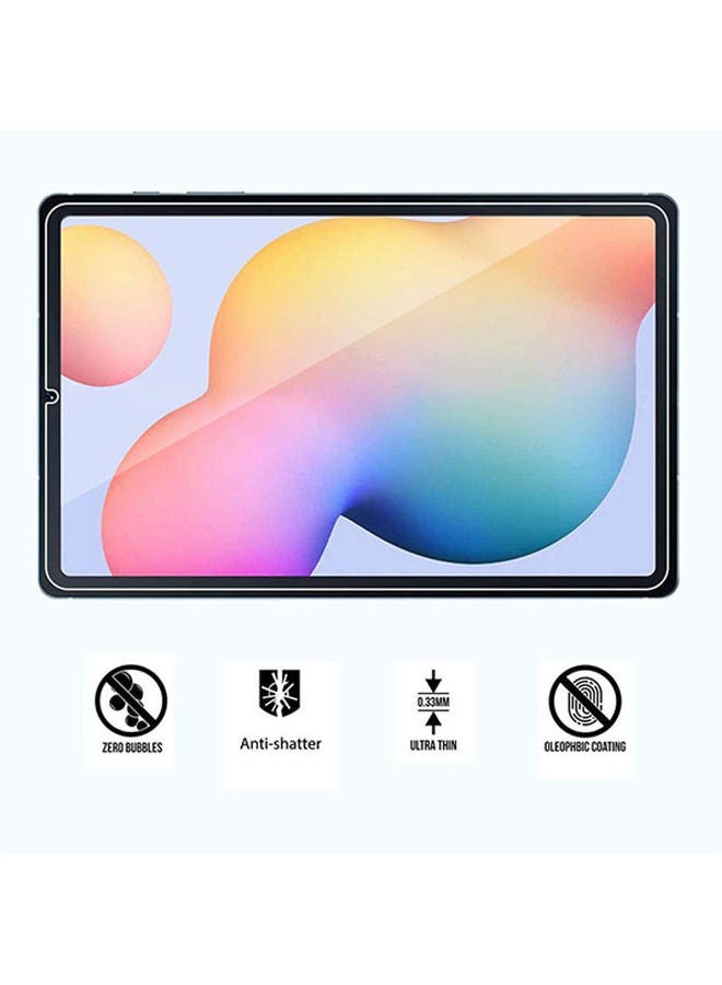 إينيكس لاصقة حماية للشاشة من الزجاج المقوى لهاتف سامسونج جالاكسي تاب Tab S6 LITE شفاف - Image 5