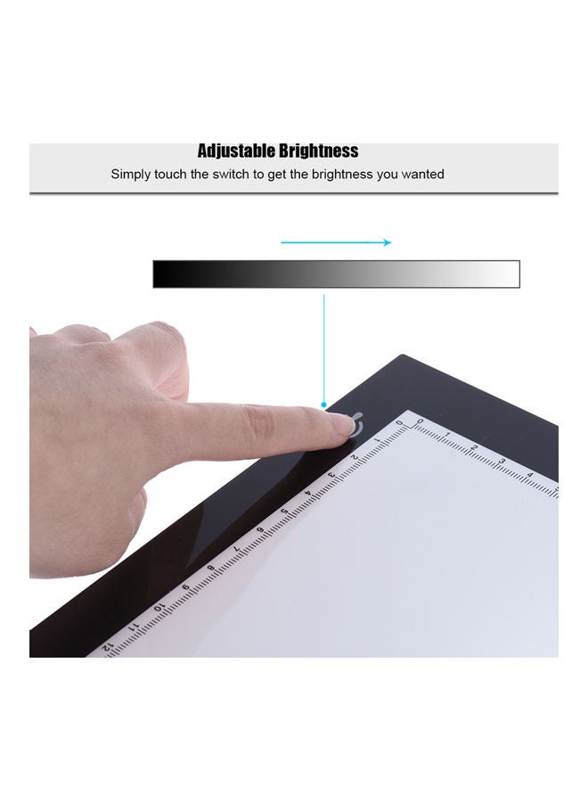 LED Light Pad With USB Plug Black