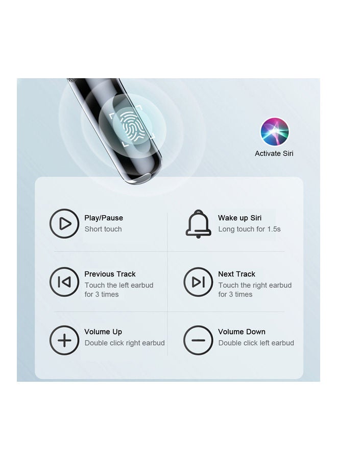 Lenovo - Bluetooth Earbuds With Case White - Image 1