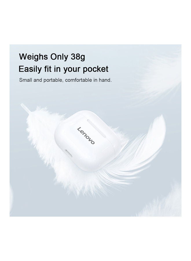 Lenovo - Bluetooth Earbuds With Case White - Image 1