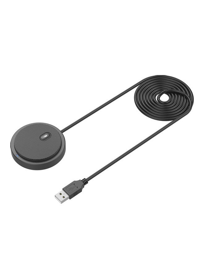 ميكروفون مكثف متعدد الاتجاهات بمنفذ USB UM02 أسود - Image 1