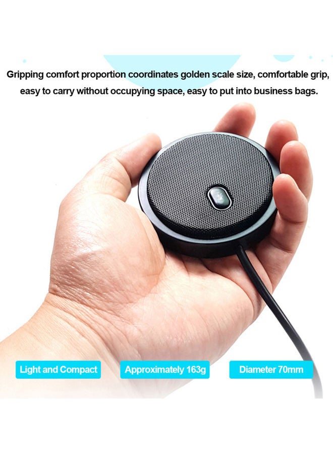 ميكروفون مكثف متعدد الاتجاهات بمنفذ USB UM02 أسود - Image 4
