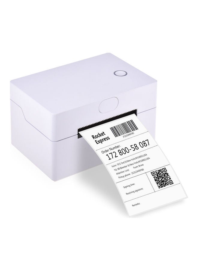 Generic Desktop Label Thermal Printer White  - Image 1