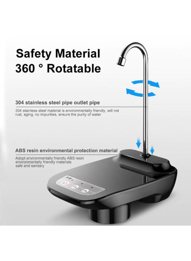 Generic - Rechargeable Wireless Electric Auto Water Pump Dispenser With Stand YH-001 Black - Image 1