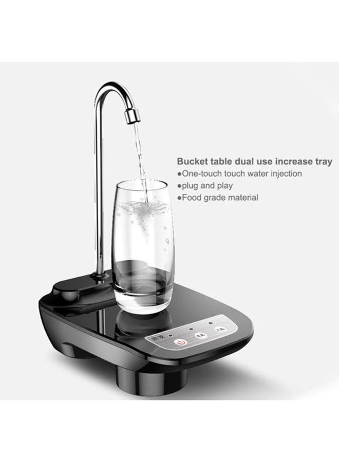Generic - Rechargeable Wireless Electric Auto Water Pump Dispenser With Stand YH-001 Black - Image 1