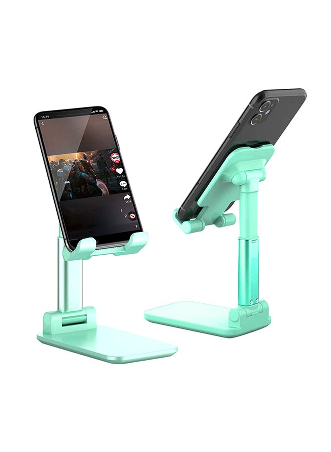 حامل هاتف محمول تلسكوبي قابل للطي ومضاد للانزلاق وقابل للتعديل أخضر - Image 4