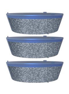 Blu NMC Refill Cartridges  For Ionic  Shower Filter Wall Mount & Rain Shower - 3 Piece Value Pack Grey L6.5xL6.5xH2.6cm  - Image 3