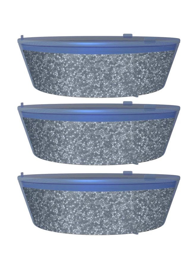 Blu NMC Refill Cartridges  For Ionic  Shower Filter Wall Mount & Rain Shower - 3 Piece Value Pack Grey L6.5xL6.5xH2.6cm  - Image 3