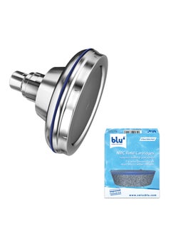 Blu NMC Refill Cartridges  For Ionic  Shower Filter Wall Mount & Rain Shower - 3 Piece Value Pack Grey L6.5xL6.5xH2.6cm  - Image 4