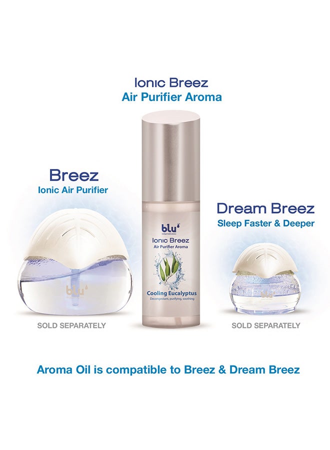 Blu Breez Ionic Air Purifier Aroma Oil - Cooling Eucalyptus Clear 100ml  - Image 2