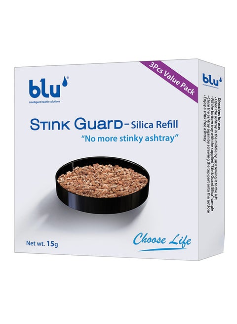 Stink Guard Silica Refill (3-Piece Value Pack) Black/Grey 4.5x13.7x10cm