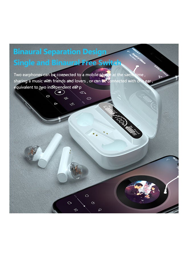 X5 Bluetooth In-Ear Earphones With Charging Box White - Image 5