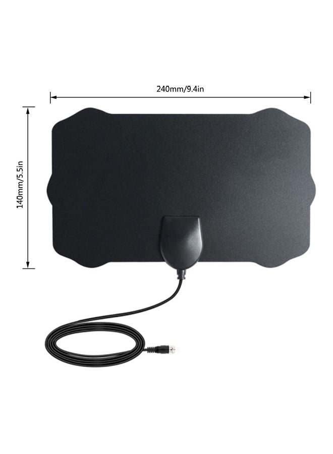 Mini HDTV Signal Receiver With Coax Cable V8081B-V Black  - Image 2