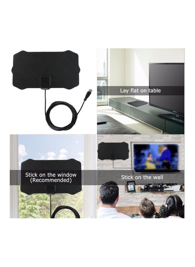 Mini HDTV Signal Receiver With Coax Cable V8081B-V Black  - Image 3