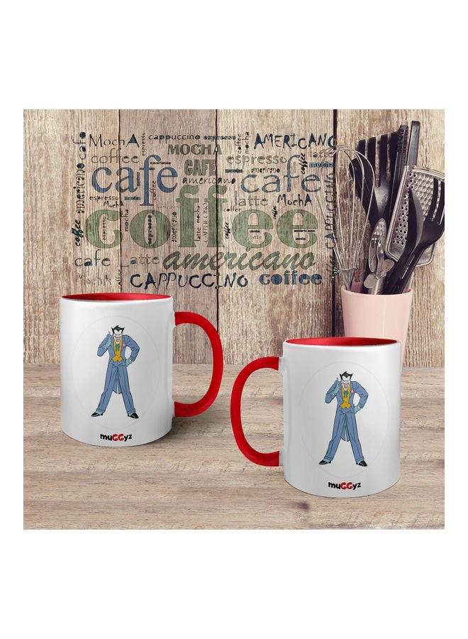 muGGyz Joker Printed Mug Red/White/Black - Image 4