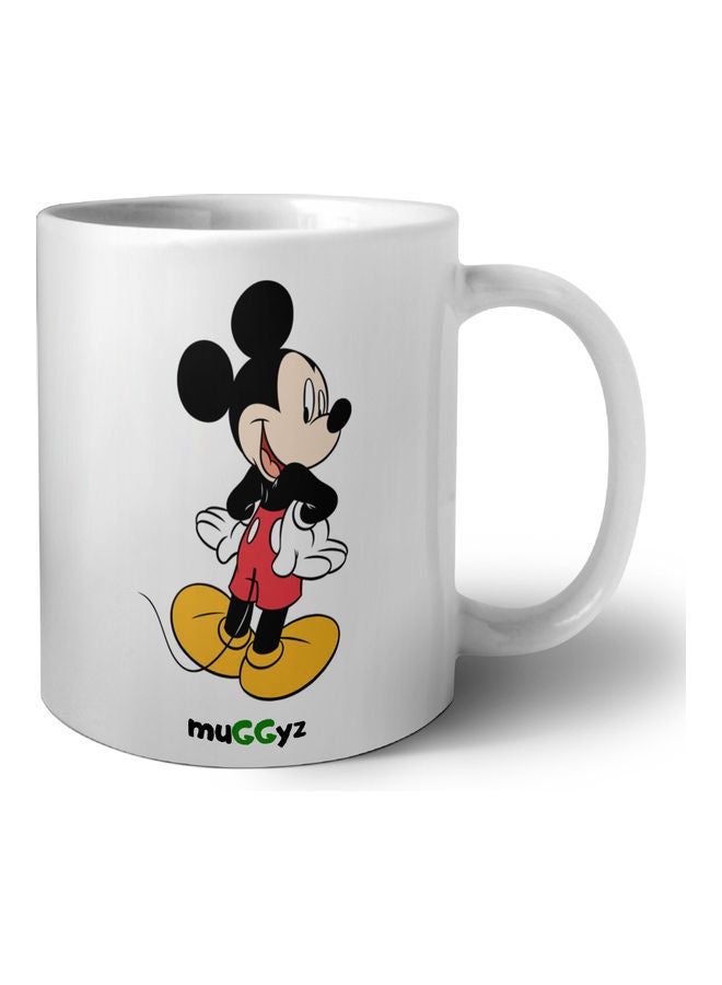 muGGyz Mickey Mouse Printed Mug White/Black/Red - Image 1