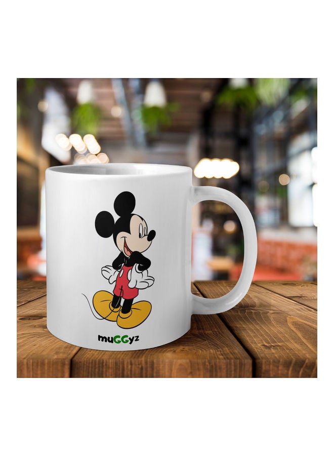 muGGyz Mickey Mouse Printed Mug White/Black/Red - Image 2
