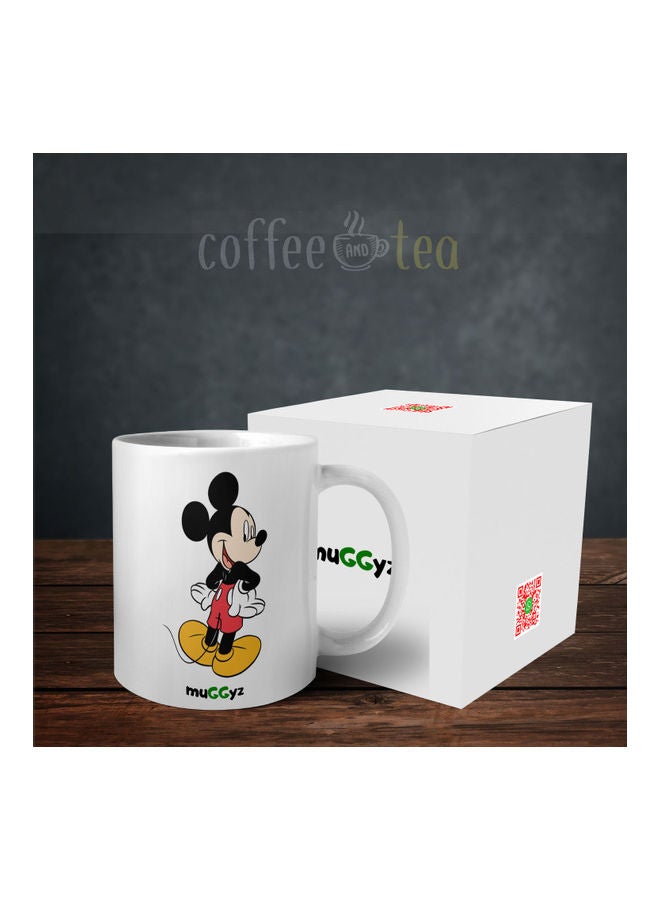 muGGyz Mickey Mouse Printed Mug White/Black/Red - Image 3