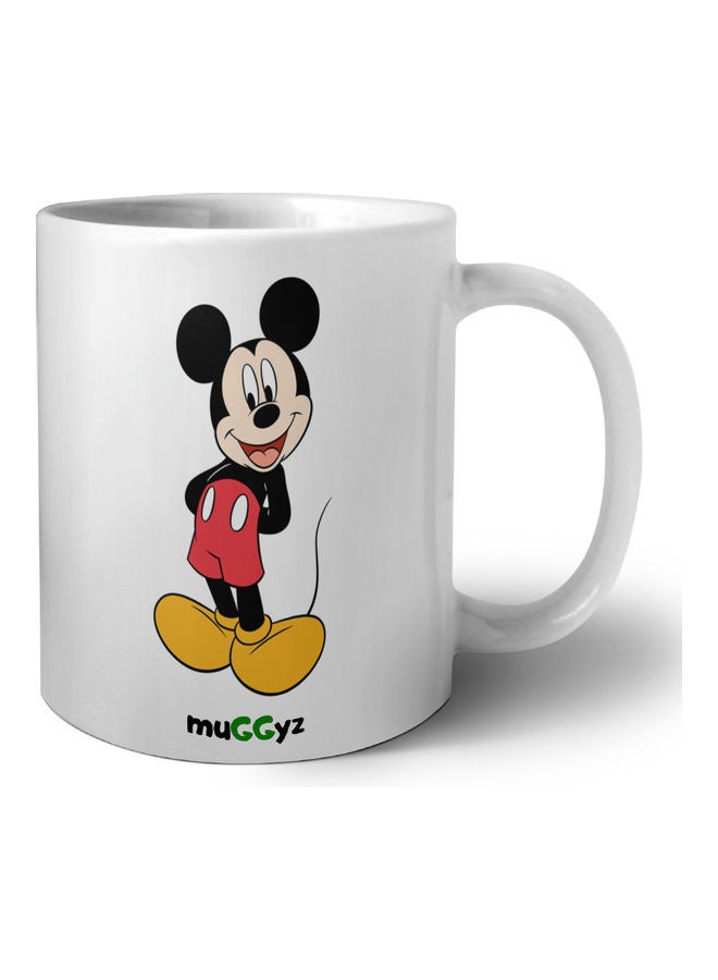 muGGyz Mickey Mouse Printed Mug White/Black/Red - Image 1