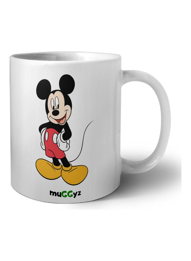 muGGyz Mickey Mouse Printed Mug White/Black/Red - Image 1