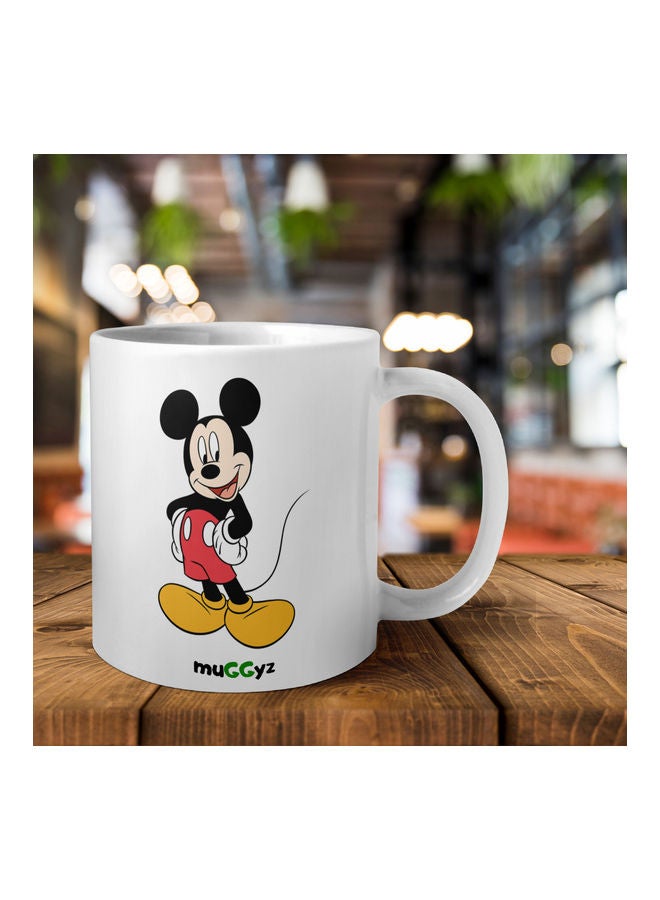 muGGyz Mickey Mouse Printed Mug White/Black/Red - Image 2