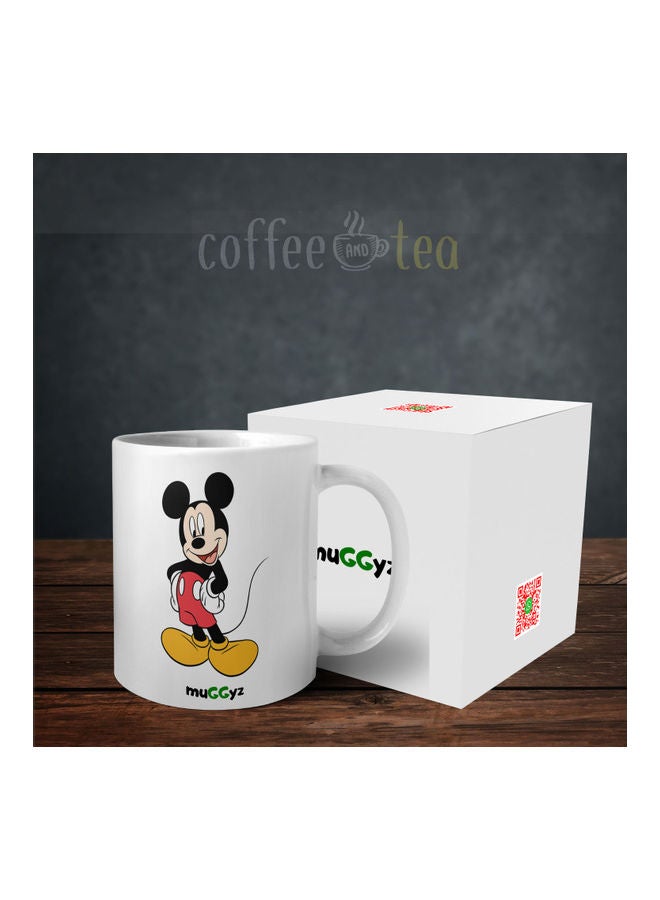 muGGyz Mickey Mouse Printed Mug White/Black/Red - Image 3