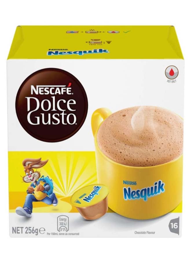 نسكافيه كبسولات نسكويك قهوة بالشوكلاتة من دولتشي جوستو نسكويك 256جرام عبوة من 16 قطعة - Image 2