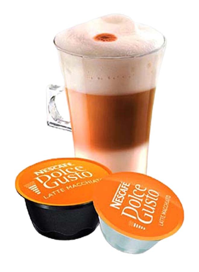 نسكافيه كبسولات قهوة لاتيه ماكياتو بنكهة الكراميل من دولتشي جوستو 10.55جرام عبوة من 16 قطعة - Image 2