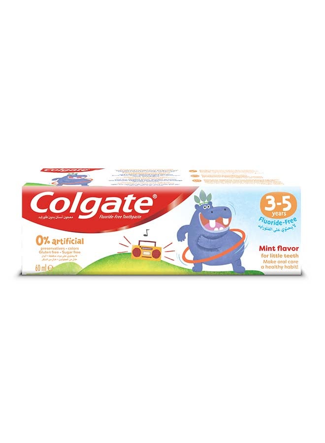 Colgate - Kids ToothPaste Natural Mint Flavour, 3-5 Years, 60ml - Image 1