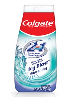 Icy Blast 2 In 1 Toothpaste And Mouthwash 130grams
