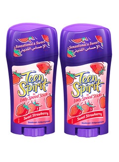 Lady Speed Stick Pack of 2 Teen Spirit Sweet Strawberry Antiperspirant Deodorant 65grams  - Image 2