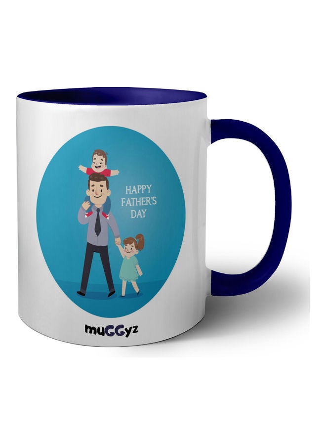 muGGyz Ceramic Coffee Mug happy Fathers Day Multicolour - Image 1