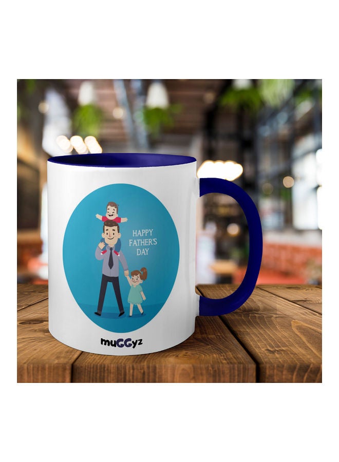 muGGyz Ceramic Coffee Mug happy Fathers Day Multicolour - Image 2