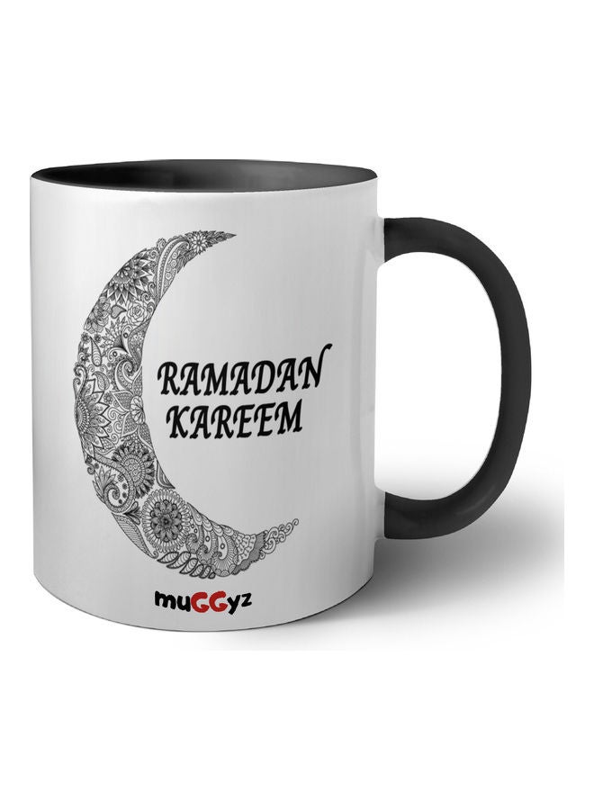 muGGyz Ramadan Kareem Printed Coffee Mug Black/White/Red - Image 1